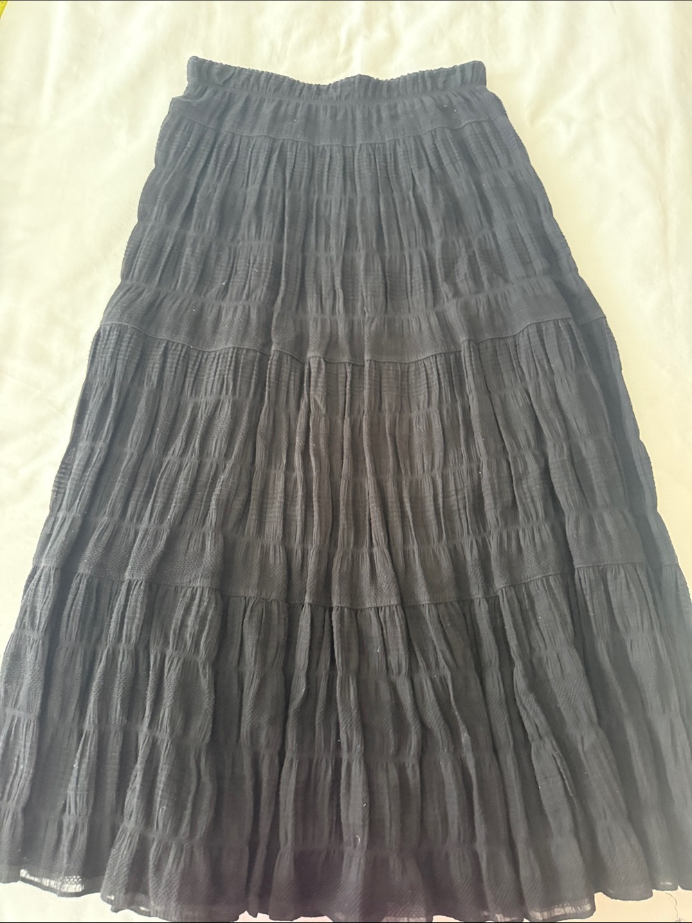 Max Studio Black Tiered Maxi Skirt - Picture 8 of 8